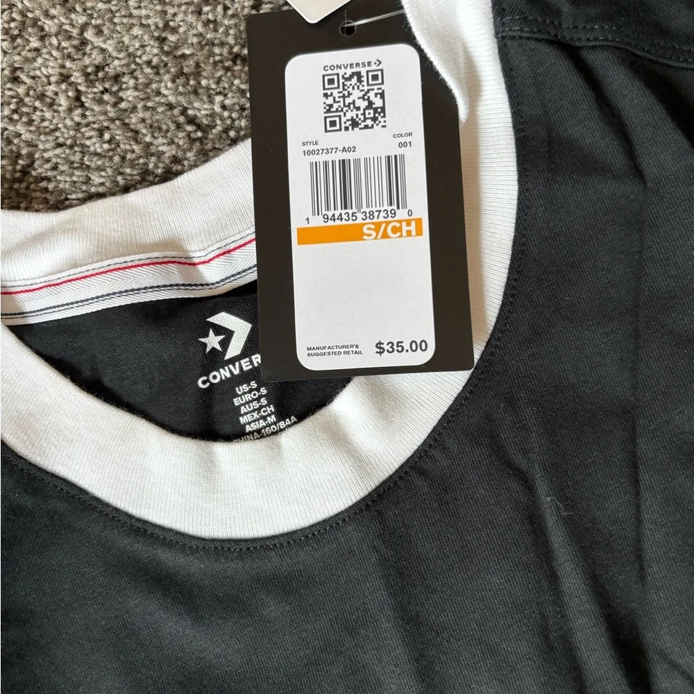 Converse Women’s Black and White Short Sleeve Dress - Picture 3 of 3